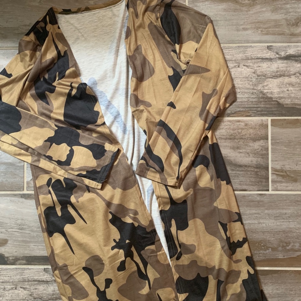 Camo cardigan